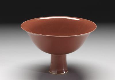 图片[2]-Stem bowl with dragon decoration in red glaze, Ming dynasty, Yongle reign (1403-1424)-China Archive